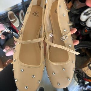 wild fable Nude Studded Mary Jane Flats
